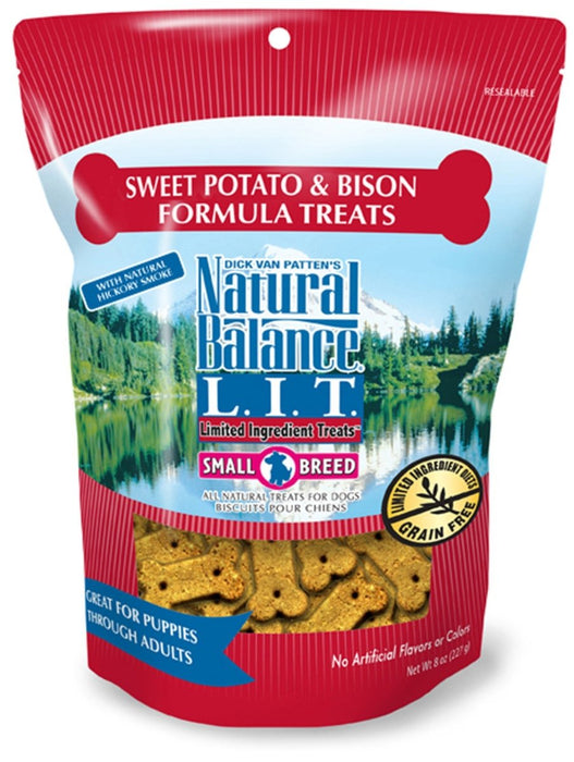 Natural Balance Pet Foods Rewards Bite - Size Crunchy Biscuits Small Breed Dog Treats Bison & Sweet Potato 1ea/8 oz - Petsplace.store