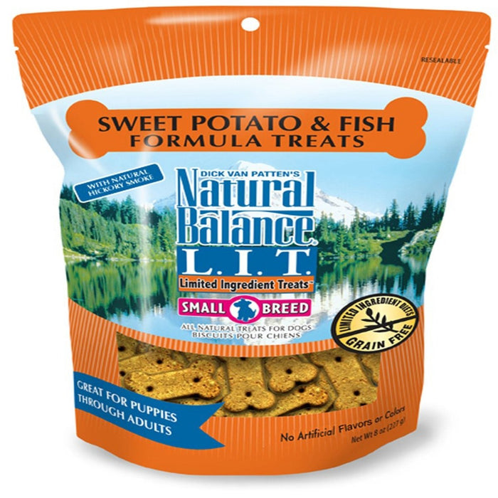 Natural Balance Pet Foods Rewards Bite - Size Crunchy Biscuits Small Breed Dog Treats Fish & Sweet Potato 1ea/8 oz - Petsplace.store