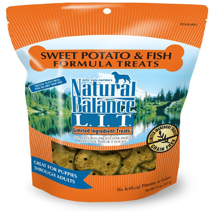 Natural Balance Pet Foods Rewards Crunchy Biscuits Small Breed Dog Treats Fish & Sweet Potato 1ea/14 oz - Petsplace.store