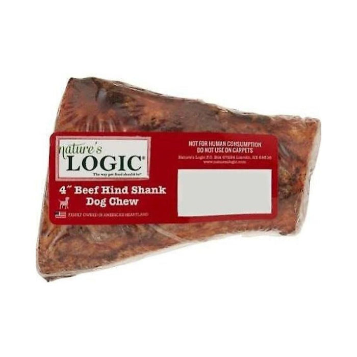 Natures Logic Dog Beef Shank Bone Treat 4In - Petsplace.store