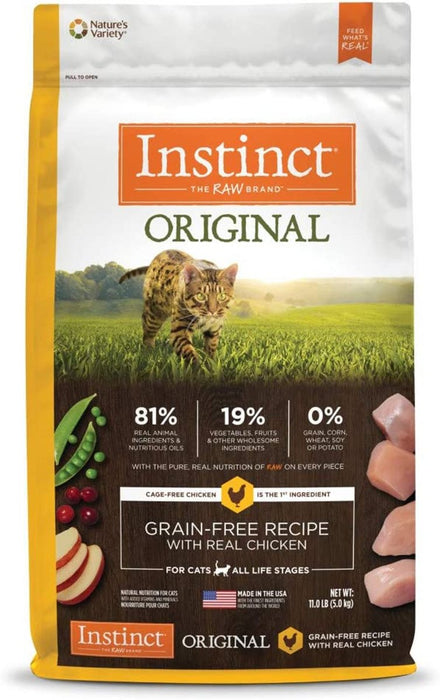 Natures Variety Instinct Cat Original Chicken 11Lb Grainfree - Petsplace.store