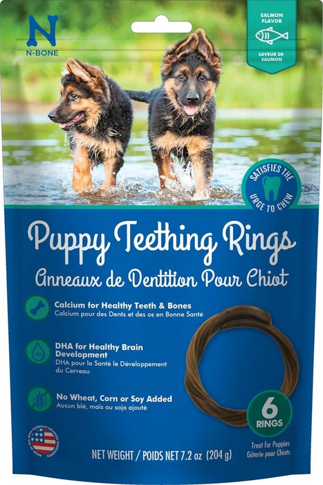 Nbone Dog Teething Ring Salmon 6 Pack - Petsplace.store