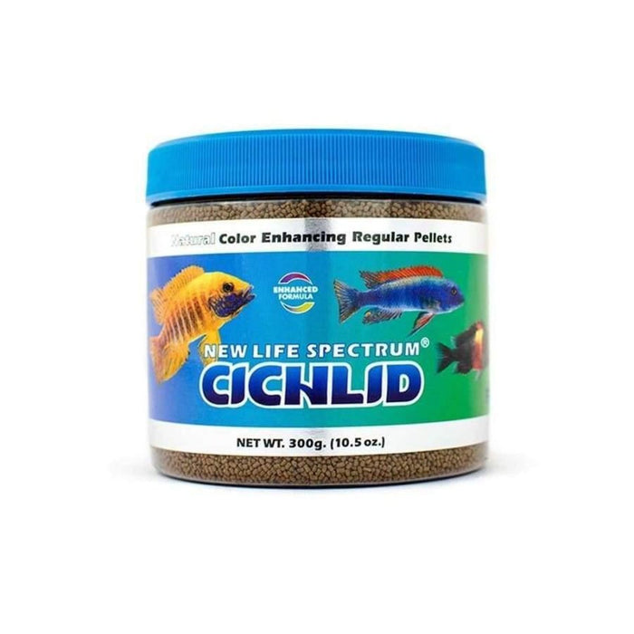 New Life Spectrum Cichlid Sinking Pellets Fish Food 1ea/10.5 oz, Regular - Petsplace.store