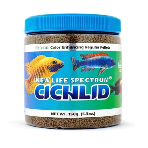 New Life Spectrum Cichlid Sinking Pellets Fish Food 1ea/5.3 oz, Regular - Petsplace.store