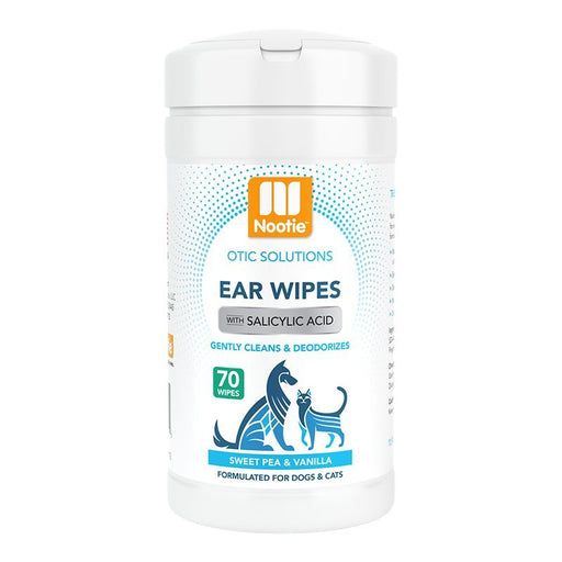 Nootie Ear Wipes Sweet Pea and Vanilla 70 Count - Petsplace.store