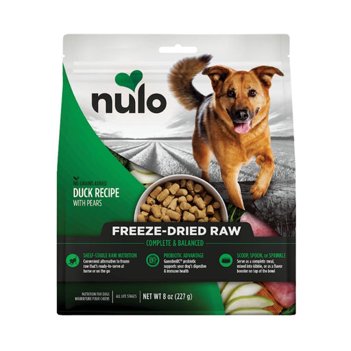 Nulo Dog Freeze - Dried Raw Grain Free Duck & Pear 8oz. - Petsplace.store