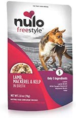 Nulo Freestyle Dog Food Topper Lamb, Mackerel & Kelp in Broth 2.8oz. (Case of 24) - Petsplace.store