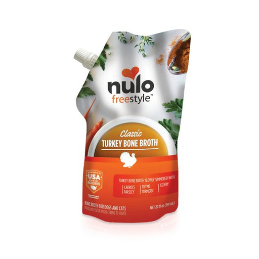 Nulo Freestyle Dog Food Topper Turkey Bone Broth 20oz. (Case of 6) - Petsplace.store