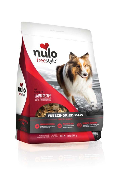 Nulo Freestyle Freeze - Dried Raw Grain - Free Dog Food Lamb w/Raspberries 1ea/13 oz - Petsplace.store