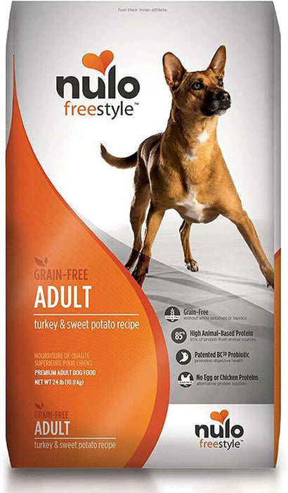 Nulo FreeStyle Grain Free Adult Dry Dog Food Turkey & Sweet Potato 1ea/24 lb - Petsplace.store