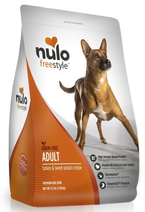 Nulo FreeStyle Grain Free Adult Dry Dog Food Turkey & Sweet Potato 1ea/4.5 lb - Petsplace.store