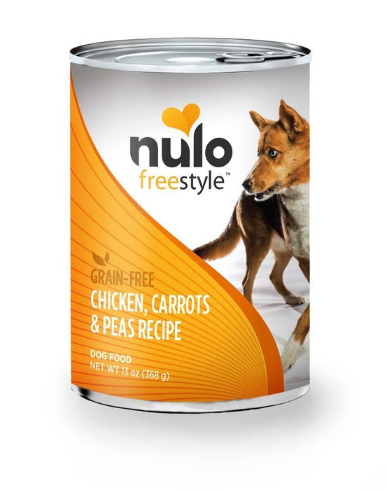 Nulo Freestyle Grain Free Wet Dog Food Chicken, Peas, & Carrots 13oz. (Case of 12) - Petsplace.store