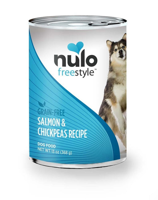 Nulo Freestyle Grain Free Wet Dog Food Salmon & Chickpeas 13oz. (Case of 12) - Petsplace.store