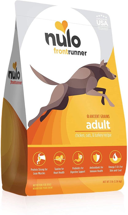 Nulo Frontrunner Dry Dog Food Chicken, Oats & Turkey 1ea/11 lb - Petsplace.store