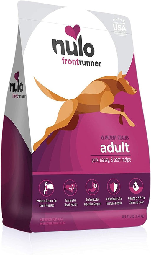 Nulo Frontrunner Dry Dog Food Pork, Barley & Beef 1ea/3 lb - Petsplace.store