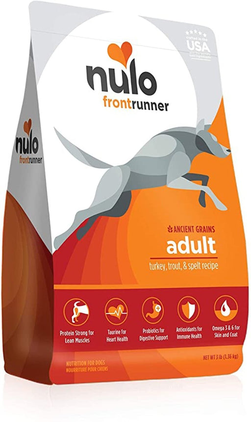 Nulo Frontrunner Dry Dog Food Turkey, Trout & Spelt 1ea/23 lb - Petsplace.store