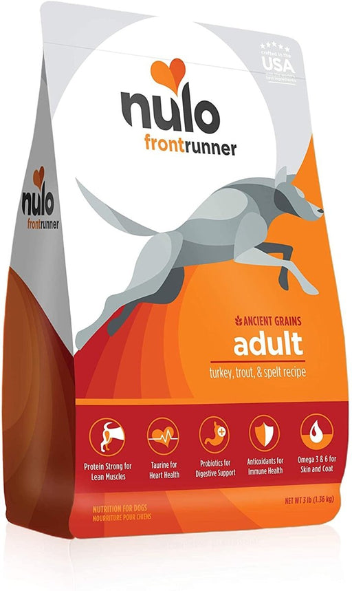 Nulo Frontrunner Dry Dog Food Turkey, Trout & Spelt 1ea/3 lb - Petsplace.store