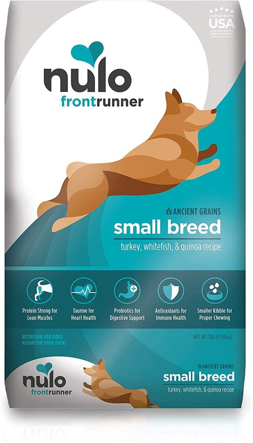 Nulo Frontrunner Small Breed Dry Dog Food Turkey, Whitefish & Quinoa 1ea/11 lb - Petsplace.store