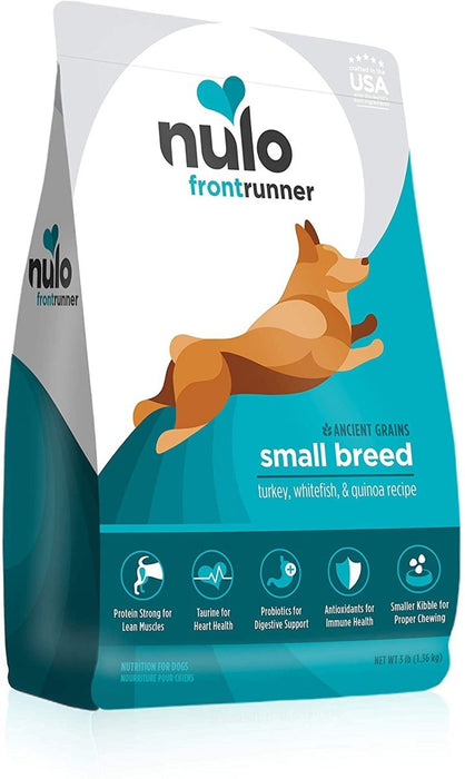 Nulo Frontrunner Small Breed Dry Dog Food Turkey, Whitefish & Quinoa 1ea/3 lb - Petsplace.store