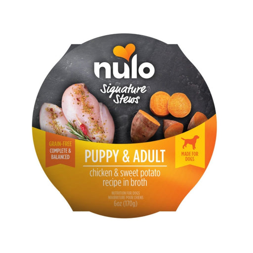 Nulo Signature Stew Puppy & Adult Dog Food Chicken & Sweet Potato 6oz. (Case of 16) - Petsplace.store