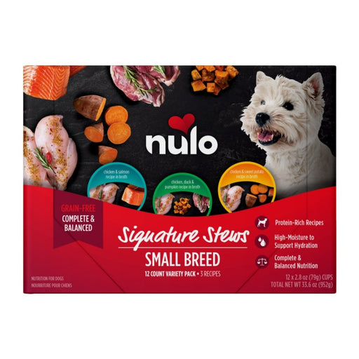 Nulo Signature Stew Small Breed Dog Food 3 Recipe Variety Pack 2.8oz. (Case of 12) (2 pack) - Petsplace.store