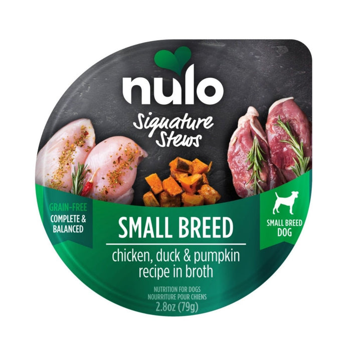 Nulo Signature Stew Small Breed Dog Food Chicken, Duck & Pumpkin 2.8oz. (Case of 24) - Petsplace.store