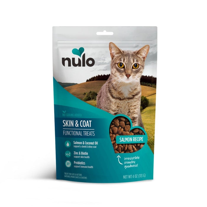 Nulo Skin & Coat Functional Cat Treats Salmon 1ea/4 oz - Petsplace.store