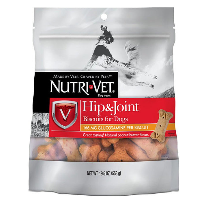 Nutri - Vet Hip & Joint Dog Biscuits Peanut Butter 1ea/SM, 19.5 oz - Petsplace.store