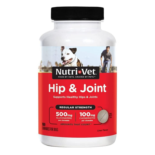 Nutri - Vet Hip & Joint Early Care Liver Chewables 1ea/180 ct - Petsplace.store