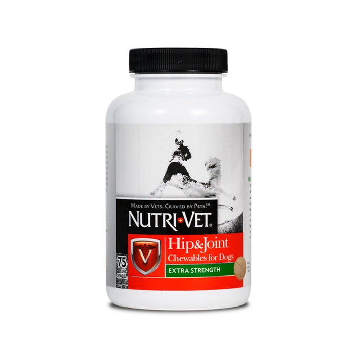 Nutri - Vet Hip & Joint Extra Strength Chewables for Dogs Liver 120ct 1ea/120 ct - Petsplace.store