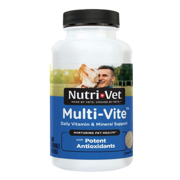 Nutri - Vet Multi - Vit Vitamins and Minerals Adult Dogs 1ea/60 Tablets - Petsplace.store