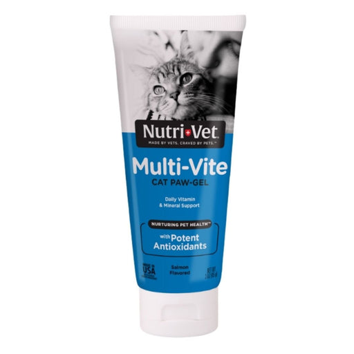 Nutri - Vet Multi - Vite Salmon Paw - Gel for Cats 1ea/3 oz - Petsplace.store