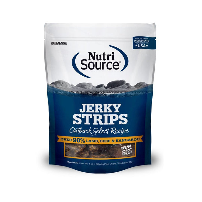 Nutrisource Dog Jerky Treat Outback 4oz. - Petsplace.store