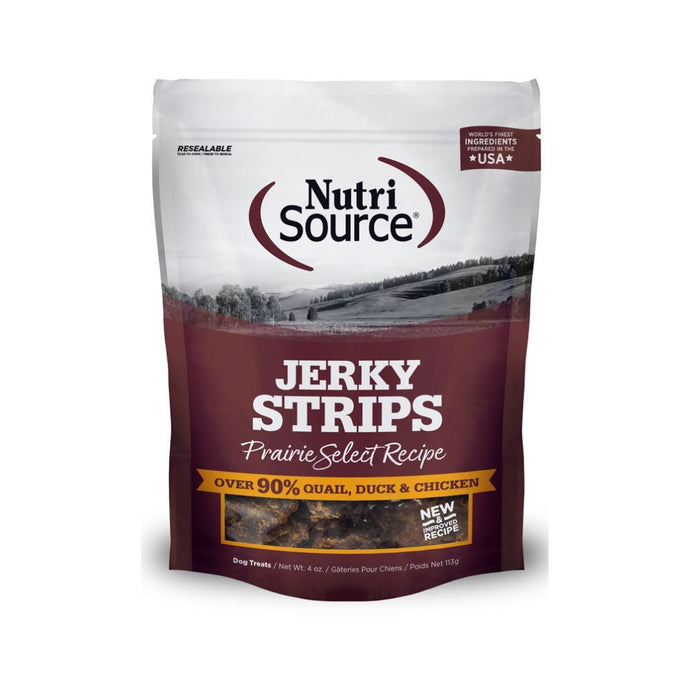 Nutrisource Dog Jerky Treat Prairie Select 4oz. - Petsplace.store