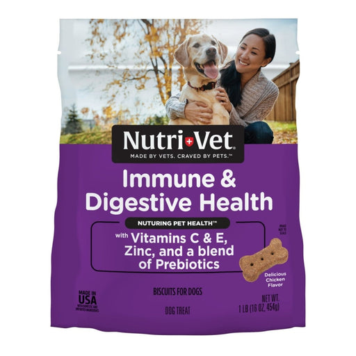 NutriVet Immune and Digestive Health Dog Biscuits Chicken, 1ea/16 oz - Petsplace.store