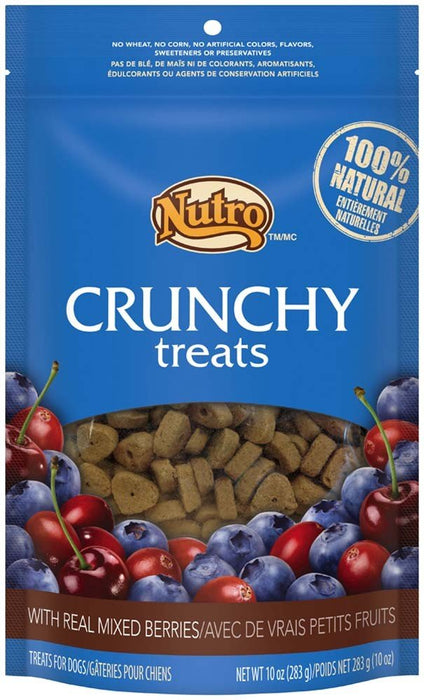 Nutro Products Crunchy Dog Treats Mixed Berry 1ea/10 oz - Petsplace.store