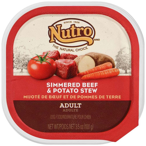 Nutro Products Grain Free Cuts in Gravy Adult Wet Dog Food Beef & Potato Stew 3.5oz. (Case of 24) - Petsplace.store