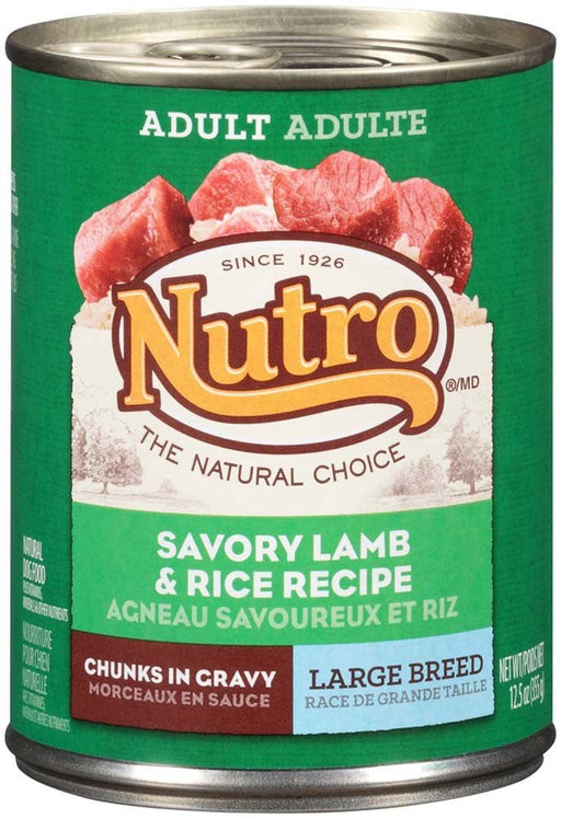 Nutro Products Hearty Stew Cuts in Gravy Adult Wet Dog Food Lamb, Green Bean & Carrot Stew 12.5oz. (Case of 12) - Petsplace.store