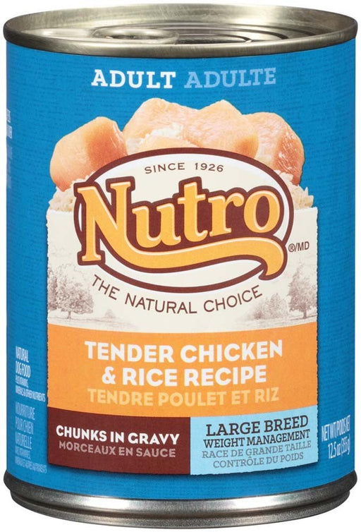 Nutro Products Hearty Stew Cuts in Gravy Adult Wet Dog Food Tender Chicken, Carrot & Pea Stew 12.5oz. (Case of 12) - Petsplace.store