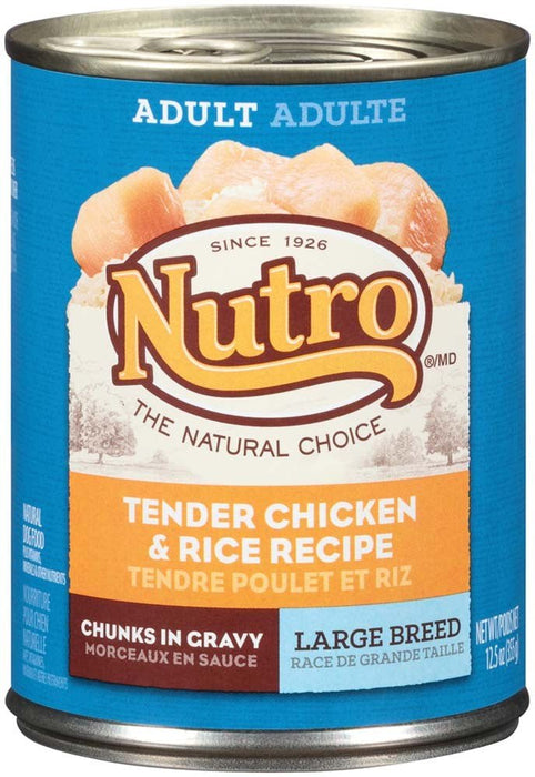 Nutro Products Large Breed Adult Wet Dog Food Chunky Chicken & Turkey Stew 12.5oz. (Case of 12) - Petsplace.store