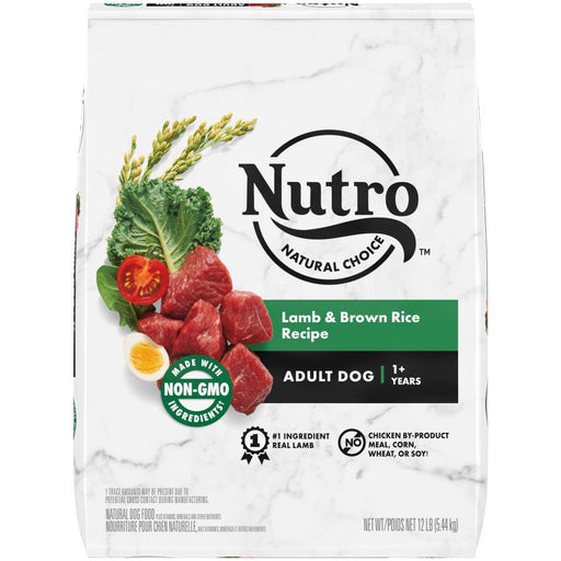 Nutro Products Natural Choice Adult Dry Dog Food Lamb & Brown Rice 1ea/12 lb - Petsplace.store