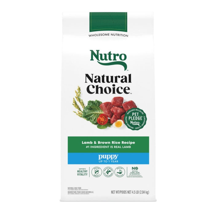 Nutro Products Natural Choice Dry Puppy Food Lamb Brown Rice, 1ea/4.5 lb - Petsplace.store