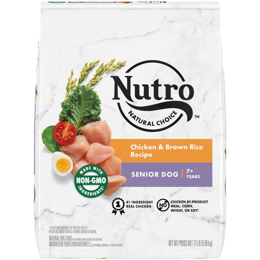 Nutro Products Natural Choice Senior Dry Dog Food Chicken & Brown Rice 1ea/13 lb - Petsplace.store