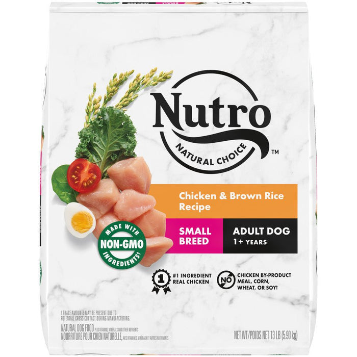 Nutro Products Natural Choice Small Breed Adult Dry Dog Food Chicken & Brown Rice 1ea/13 lb - Petsplace.store