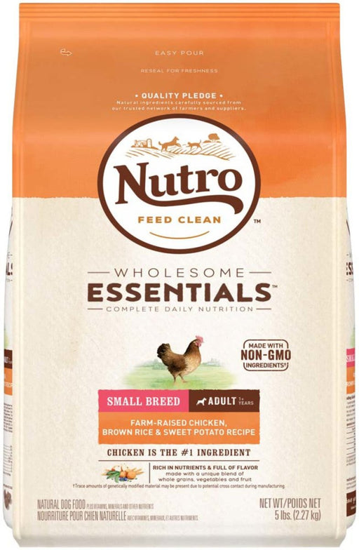 Nutro Products Natural Choice Small Breed Adult Dry Dog Food Chicken & Brown Rice 1ea/5 lb - Petsplace.store