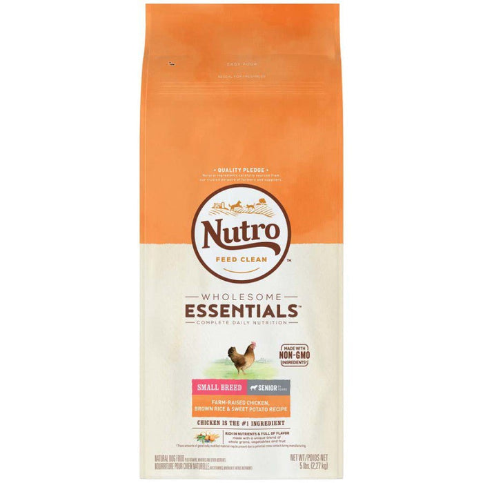 Nutro Products Natural Choice Small Breed Senior Dry Dog Food Chicken & Brown Rice 1ea/5 lb - Petsplace.store