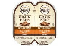 Nutro Products Perfect Portions Grain Free Cuts in Gravy Adult Wet Cat Food Chicken 24ea/2.6 oz, 24 pk - Petsplace.store