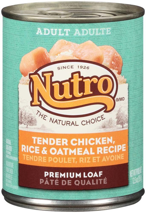 Nutro Products Premium Loaf Adult Wet Dog Food Chicken, Potato, Carrot & Pea 12.5oz. (Case of 12) - Petsplace.store