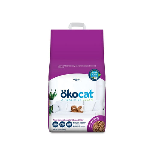 Okocat Litter Low Tracking Clumping Wood Cat Litter 1ea/21.5 lb - Petsplace.store