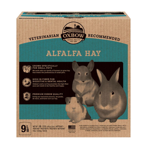 Oxbow Animal Health Alfalfa Hay Small Animal Treat 1ea/9 lb - Petsplace.store